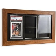 Graded Card Display FrameCompatible with PSA, CGC, and TAG SlabsWall-Mount Trading Card Display Case for Sports Cards, Pokemon, and MTG 3 Slabs