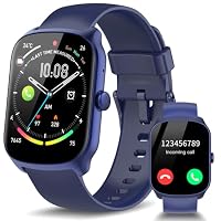 Csasan Smartwatch Damen Herren, 1,95" HD Touchscreen Smart Watch mit Telefonfunktion, 110 Sportmodi Sportuhr, IP68 Wasserdicht Fitnessuhr mit Schrittzähler/Herzfrequenzmonitor/Schlafmonitor, Blau – Ansicht 1