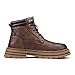 MEIXI MOBILE Men's Fashion Autumn and Winter New Trend Men's Boots Lace-up Leather Ankle Work Boots (Dark brown,9)