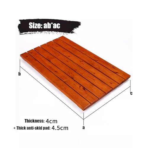Alfombrilla de baño de madera antideslizante, tabla de pato para ducha y baño, accesorio natural para el hogar