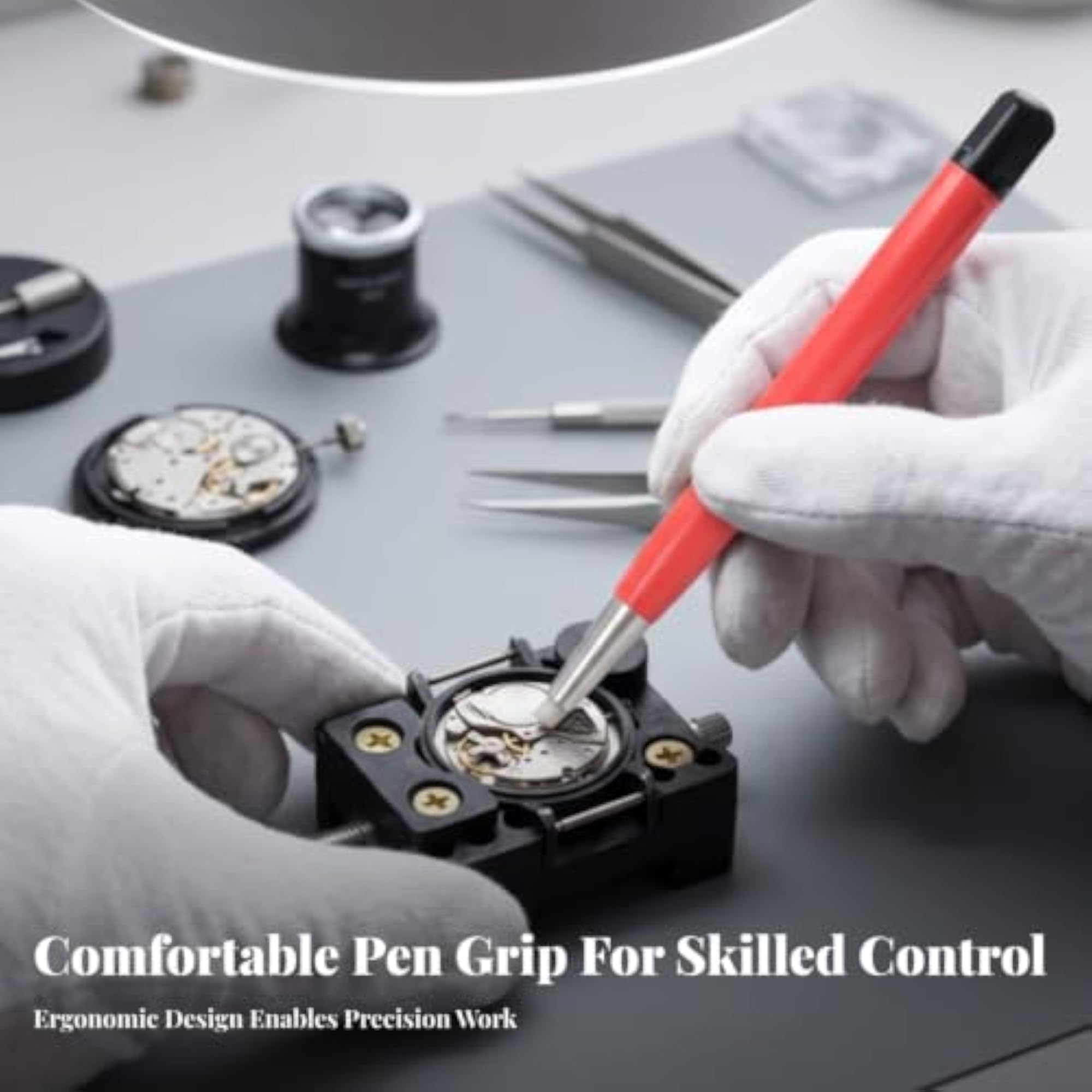 Multi-Functional Fiber Brush Pen for Watch Cleaning