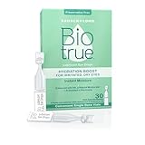 Biotrue Hydration Boost, Preservative-Free Eye Drops for Dry Eyes, Instantly Moisturizes, Rehydrates, Contact Lens Friendly, Refresh & Relieve Eye Irritation, 30 Single-Use Vials (Pack of 1 )