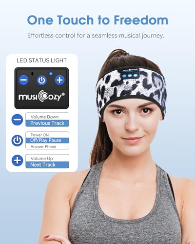 image for MUSICOZY Sleep Headphones Bluetooth 5.4 Headband, Wireless Music Sleep