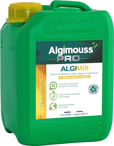 ALGIMIX 2.5 LITRES Traitement toitures, murs, façades Concentré à diluer