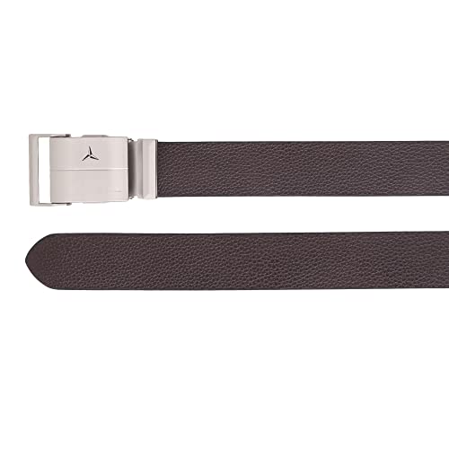 Image of Men's Formal Genuine Leather Auto-lock Adjustable Belt (JAFA-42-BL)