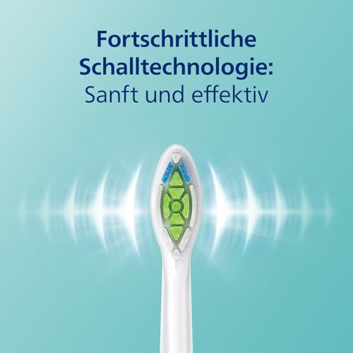 Philips Sonicare ProtectiveClean 4500 elektrische Zahnbürste, Schallzahnbürste mit 2 Putzmodi, Clean und White, Drucksensor, Timer und Reiseetui, Weiß, Modell HX6839/28 – Bild 6
