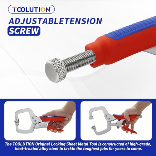 TOOLUTION C Clamp Locking Pliers 11 Inch Heavy Duty Welding Tool by TOOLUTION - Used condition - Image 4