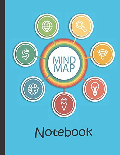 Colorful Mind Map: Notebook for Mind Mapping, Brainstorming, and Visual Thinking at Work, School, and Home, A Notebook to Help You Organize Your Thoughts & Take Notes