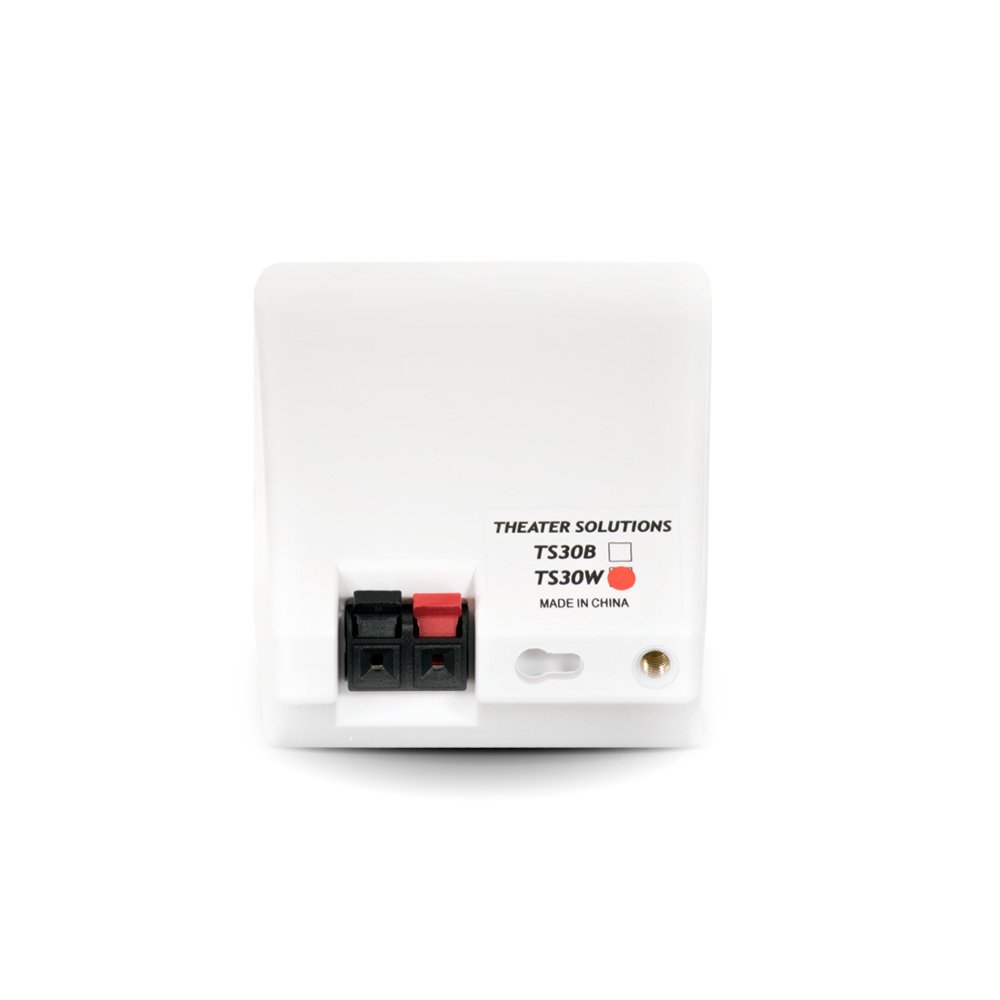 Theater Solutions TS30W montowane głośniki wewnętrzne, biała para półek na książki
