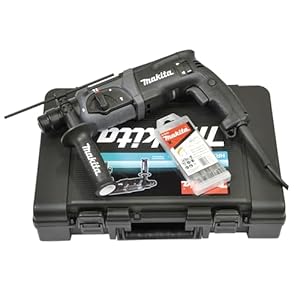 Makita HR 2470 SDS-Plus boorhamer + boor-/beitelset