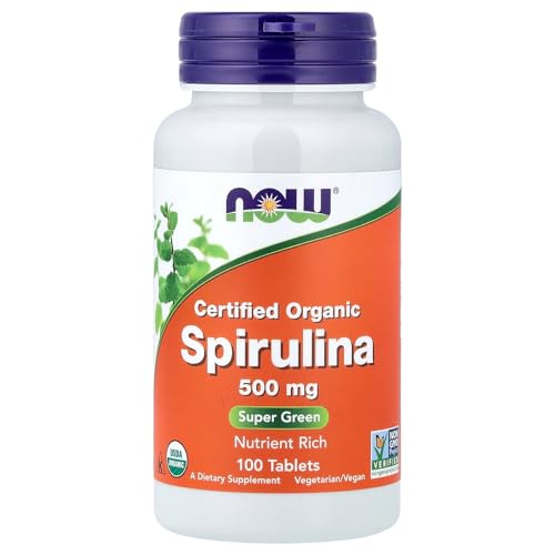 Now Foods Organic Spirulina Tablets, 100 Tablets