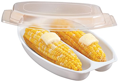 WalterDrake Microwave Corn Steamer White One Size Fits All