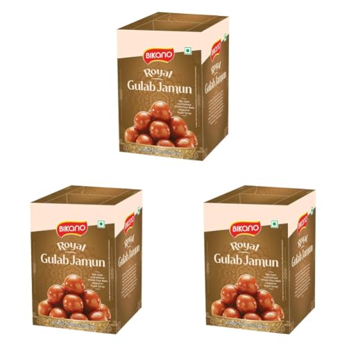 Image of Bikano Royal Gulab Jamun | Traditional Indian Sweet | 1kg Pack (Pack of 3)