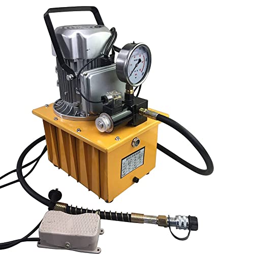 Bomba hidráulica eléctrica de 750 W 70 MPa 10000 PSI pedal solenoide control de unidad hidráulica bomba hidráulica eléctrica para válvula de pedal 220 V