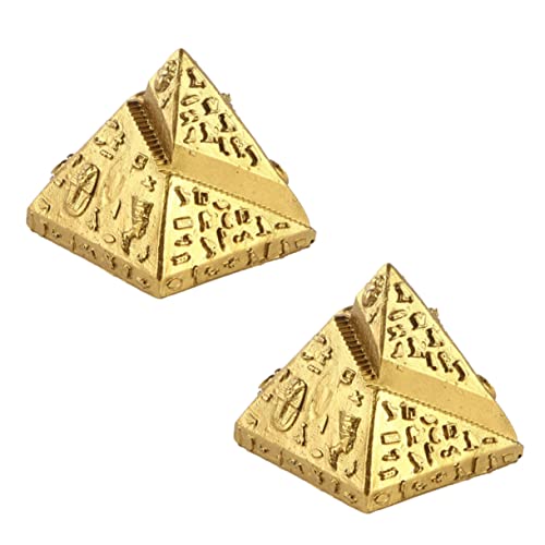 Ciieeo 2 Stück Zartes Ägyptisches Pyramidenset Aus Harz...