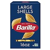 Barilla Large Shells Pasta, 16 oz. Box - Non-GMO Pasta Made with Durum Wheat Semolina - Kosher Certified Pasta