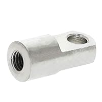 Vista 3 de Jutagoss 2pcs cilindro de aire Rod, extremo de horquilla 1.102 in longitud M6x1 rosca hembra Y conector