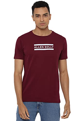 Allen Solly Men’s Round Neck T‑Shirt | Regular Fit | Soft Cotton ...