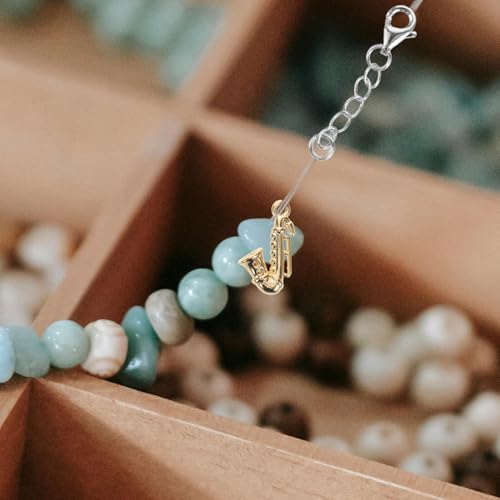 Bijoux Musique Note de Sol et Saxophone Pendentifs DIY Métal pour Collier - 5