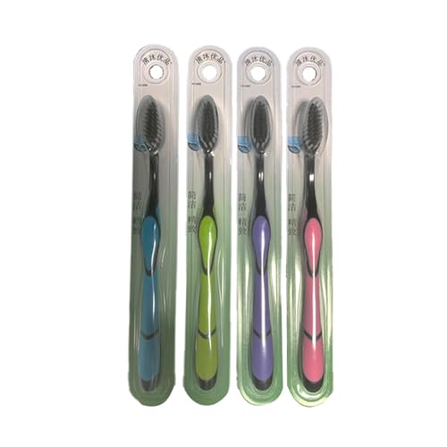 Tiefenreinigendes Zahnbürste - Zahnbürste Mit Weichen Borsten, Ergonomische Manuelle Kohlezahnbürste | Zahnbürste Zur Entfernung Von Zahnflecken, Zahnbürste Für Zuhause Reisen Camping üBer Nacht – Bild 5