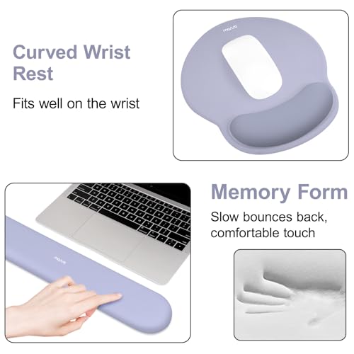 MOSISO Wrist Rest for Keyboard Mouse Pad Set