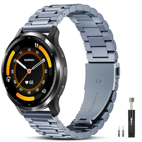EverAct Garmin Venu 3S EHb`oh/Venu 4 41mm/Venu 2S/Vivoactive 4S/Vivomove 3S/Forerunner 255S/Forerunner 265SɑΉ 18mm NCbN[XXe