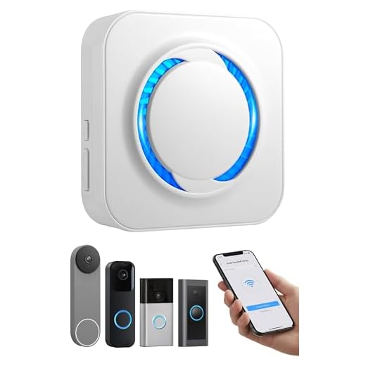 Smart WiFi Wireless Doorbell Chime for Ring, Blink, Google Nest - No Wiring/Subscription, Compatible with Alexa, No Range Limits,58 Chimes, 5 Volume, LED Flash, Easy to Setup,Ideal for Large Houses