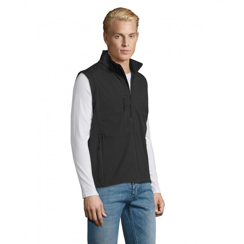 Softshell 3 couches homme sans manche Sol'S Rallye veste zippée imperméable