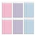 TOPS Prism Plus 100% Recycled Legal Pad, 5 x 8 Inches, Perforated, Assorted Colors: Pink, Orchid, Blue, Narrow Rule, 50 Sheets per Pad, 6 Pads per Pack (63016)