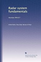 Radar system fundamentals: Navships 900,017 B002XIT5WG Book Cover