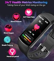 Smart Watch Fitness Tracker with 24/7 Heart Rate, Blood Oxygen Blood Pressure Monitor Sleep Tracker 120 Sports Modes Activity Trackers Step Calorie Counter IP68 Waterproof for Andriod iPhone Women Men — image 4