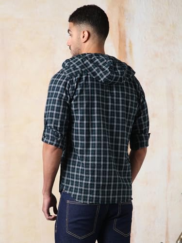 Image of High Star Men's Full Sleeve Cotton Shirt | Stylish Casual Shirt for Men | Comfortable & Trendy