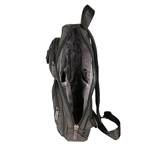 Vanlison Sling Bag, Chest Bag, Sling Backpack Shoulder Bag For Men Women Black #TOP5