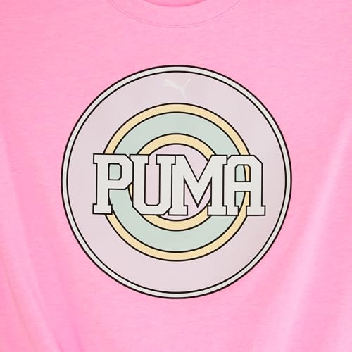 Image of PUMA Girls' Short Sleeve Tee & Legging Set, Logo Graphics, Crewneck
