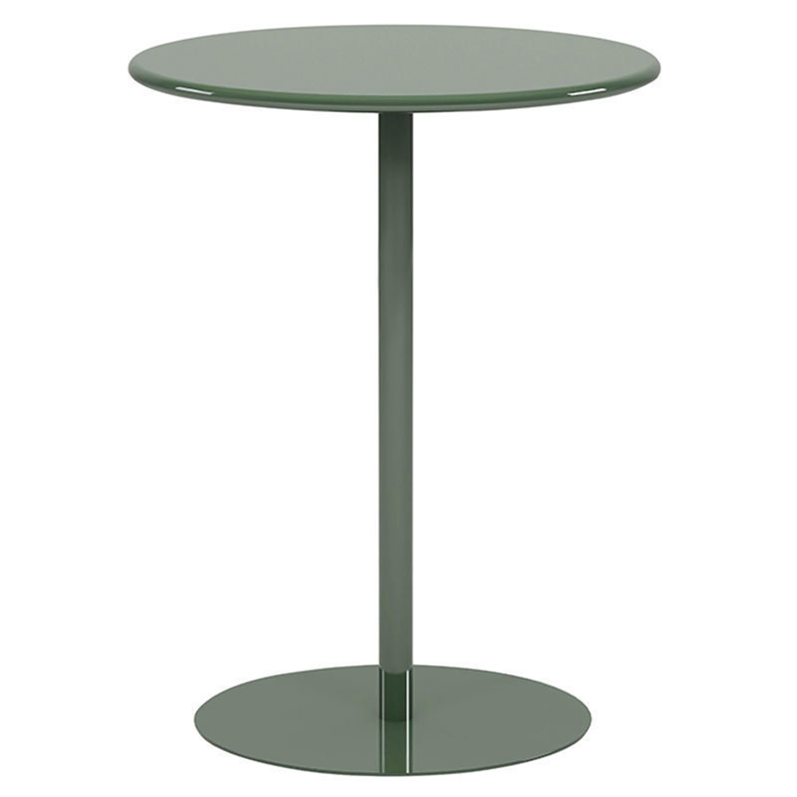 Table d'appoint ronde moderne en métal noir de 40,5 x 40,5 x 62 cm