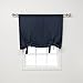 Best Home Fashion Navy Tie-Up Shade Solid Insulated Thermal Blackout Window Shade 42"W x 63"L - 1 Panel