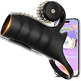 Penisring mit Klitorisstimulator Sex Spielzeug für die Paare Penishülle, Penisringe Bdsms Sexspielzeug Extrem Sex für Beide Zusammen Cock Ring 9 Modi APP Penis Vibrator für Penisverlängerung Schwarz