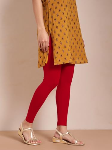 Image of TWIN BIRDS Women Viscose Ankle Leggings | Stretchable Kurti Wear Bottom