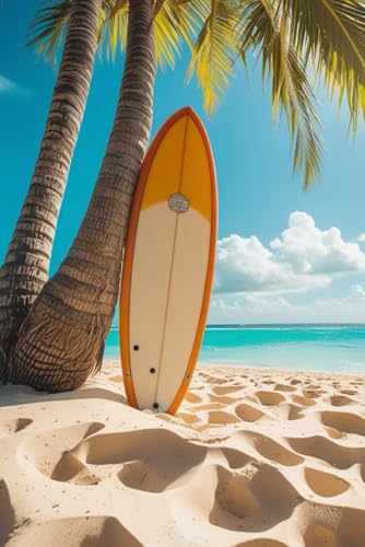 Surf Spirit: Carnet ligné 120 pages – Surf, plage, cocotiers et ambiance tropicale pour écrire ses voyages et vacances au soleil