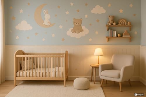 Set de vinilos decorativos para pared Baby Room con animalitos