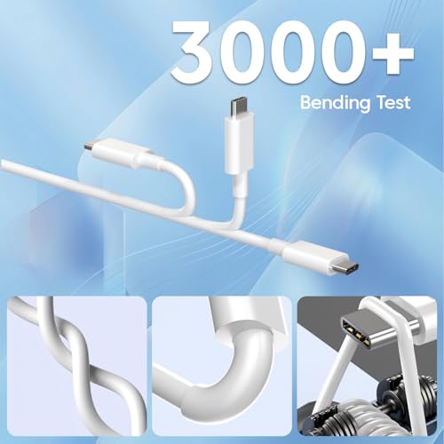 Image of MI-Original 67W HyperCharge Fast Turbo Charging Data Cable | Type-C USB Cable Compatible with Redmi Note 13 Pro /12 Pro /11 Pro 5G /11S /10 Pro Max, Poco X5 /X4 Pro /X3 Pro, Mi 14 /11, (Ash White)
