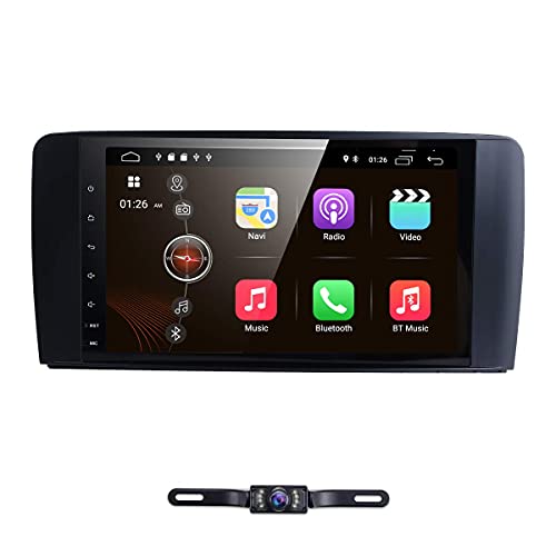 hizpo 9 Inch Android 10 Car GPS Navigation Stereo for ML-Class W164 GL-Class Xl64 Support WiFi Bluetooth Touch Screen USB Radio RDS DSP Mirror Link SWC DAB OBD2 DVR TPMS + Backup Camera