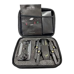 Lutos Garuda 1080 Black| WiFi HD 1080P + 720 P FPV Dual Camera | Box Version | Position Locking Drone (Garuda Drone,Black Colour)