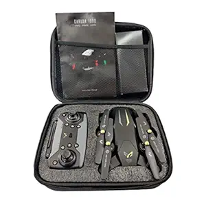 Deenteen Garuda 1080 Black| Wifi Hd 1080P + 720 P Fpv Dual Camera, Box Version, Position Locking Drone (Garuda Drone, Black Colour for Adults)