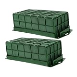 WRITWAA 2 piezas Jaula de Espuma Floral para Arreglos con Diseño Colgante para Decoración de Bodas Cumpleaños y Eventos Especiales Material Seguro y Fácil de Usar