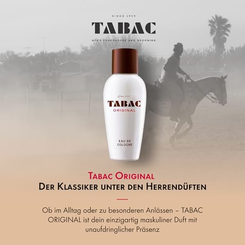 6. Bild von TABAC ORIGINAL Eau de Cologne für Herren: Klassischer Männerduft mit Moschus und Ambra, markanter Herrenduft mit herb-frischen Akzenten und holzig-würzigen Aromen, Made in Germany, 300 ml Splash 300 ml (1er Pack)