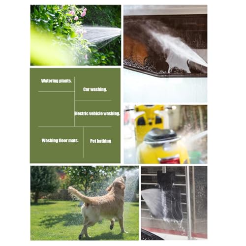 Tuyau d'eau rétractable pour laver les animaux de compagnie au jardin - 6