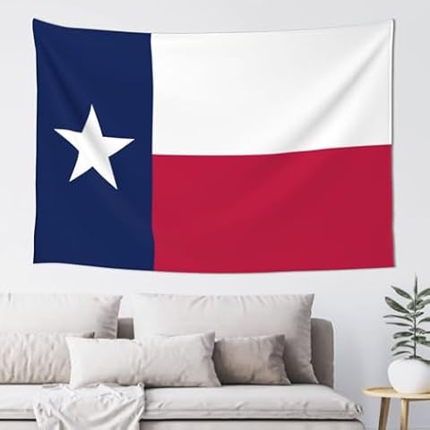 MOUNDHONG Texas Flag Tapestry Wall Hanging, Art Tapestry Retro Wall Art Large Wall Tapestries for Bedroom College Dorm Living Room Decor 40 x 60 in Cover