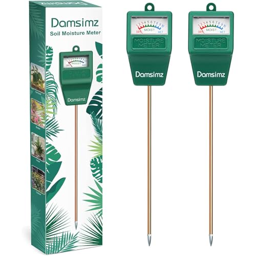Damsimz 2 Packs Soil Moisture Meter for House Plants, Plant Water Meter, Plant Moisture Meter Soil Tester, Hydrometer for Plants Care, Gardening, Indoor and Outdoor Plants, No Battery Needed by Damsimz - Used condition - US$9.38