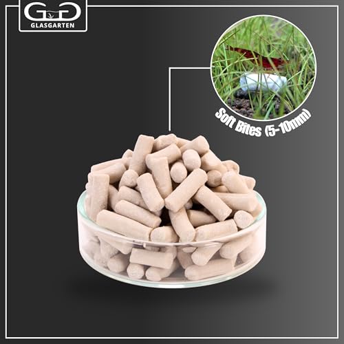 GlasGarten Mineral Junkie Bites | 50g – Premium Mineralfutter für Garnelen & Schnecken, Ergänzungsfutter/Aufzuchtfutter mit Mineralstoffen, Soft Bites